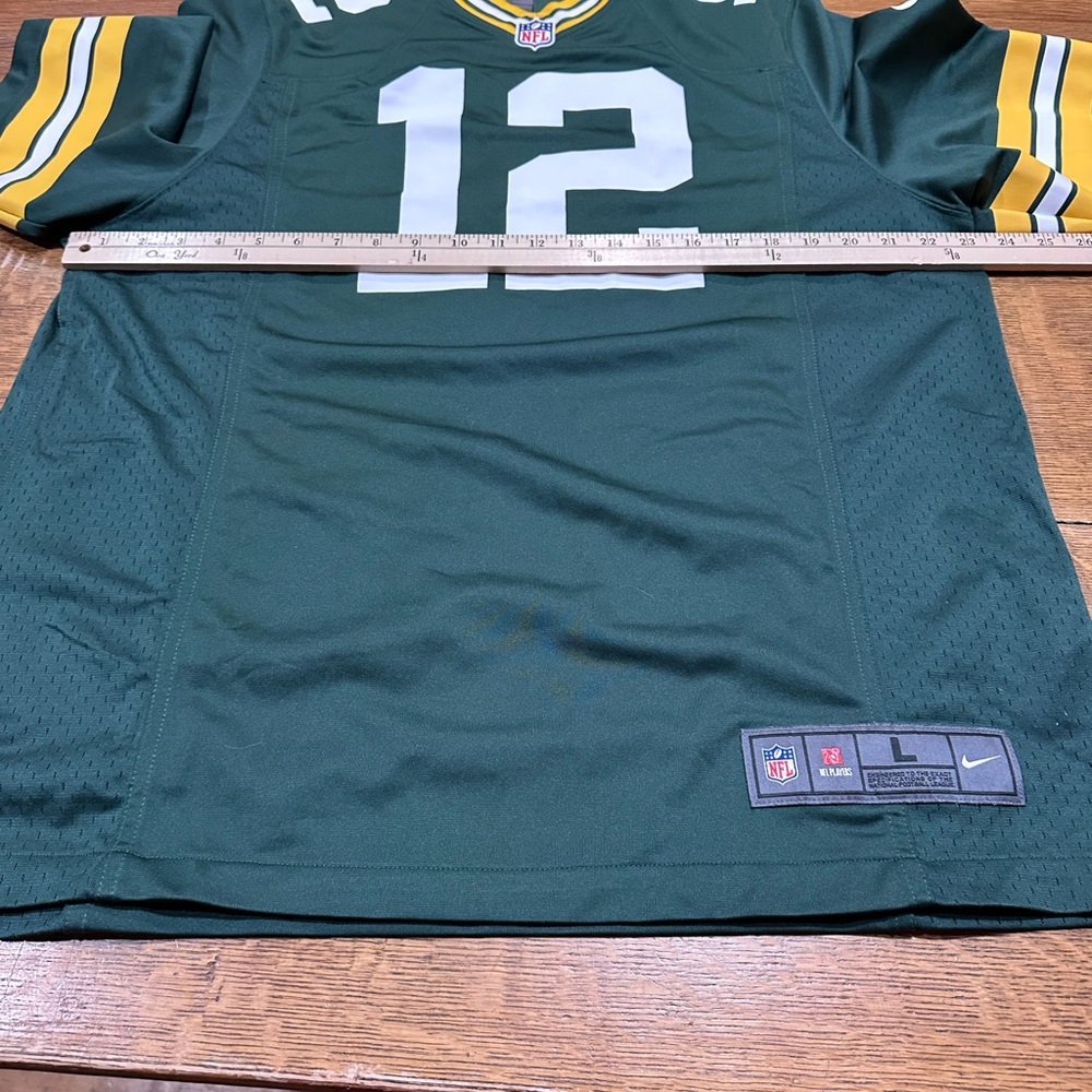 Nike Green Bay Packers Aaron Rogers on field  Jersey sz large (F) - Picture 5 of 8